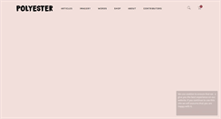 Desktop Screenshot of polyesterzine.com